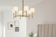 Kichler 52500BNB Six Light Chandelier, Brushed Natural Brass (3)