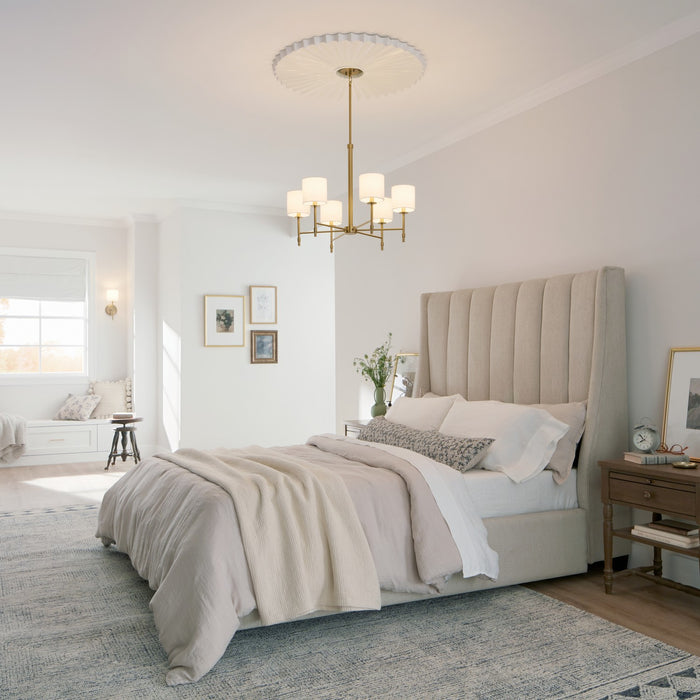 Kichler 52500BNB Six Light Chandelier, Brushed Natural Brass (4)