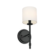 Kichler 52505BK One Light Wall Sconce, Black