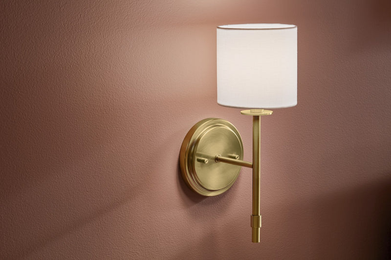 Kichler 52505BNB One Light Wall Sconce, Brushed Natural Brass (5)