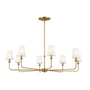 Kichler 52517BNB Eight Light Chandelier, Brushed Natural Brass