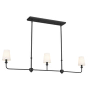 Kichler 52519BK Three Light Linear Chandelier, Black
