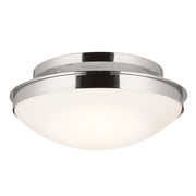 Kichler 52545PN Three Light Flush Mount, Polished Nickel