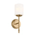 Kichler 55140BNB Ali One Light Wall Sconce, Brushed Natural Brass Main Image.jpg