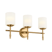 Kichler 55142BNB Three Light Bath, Brushed Natural Brass