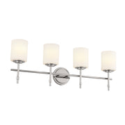 Kichler 55143PN Four Light Bath, Polished Nickel