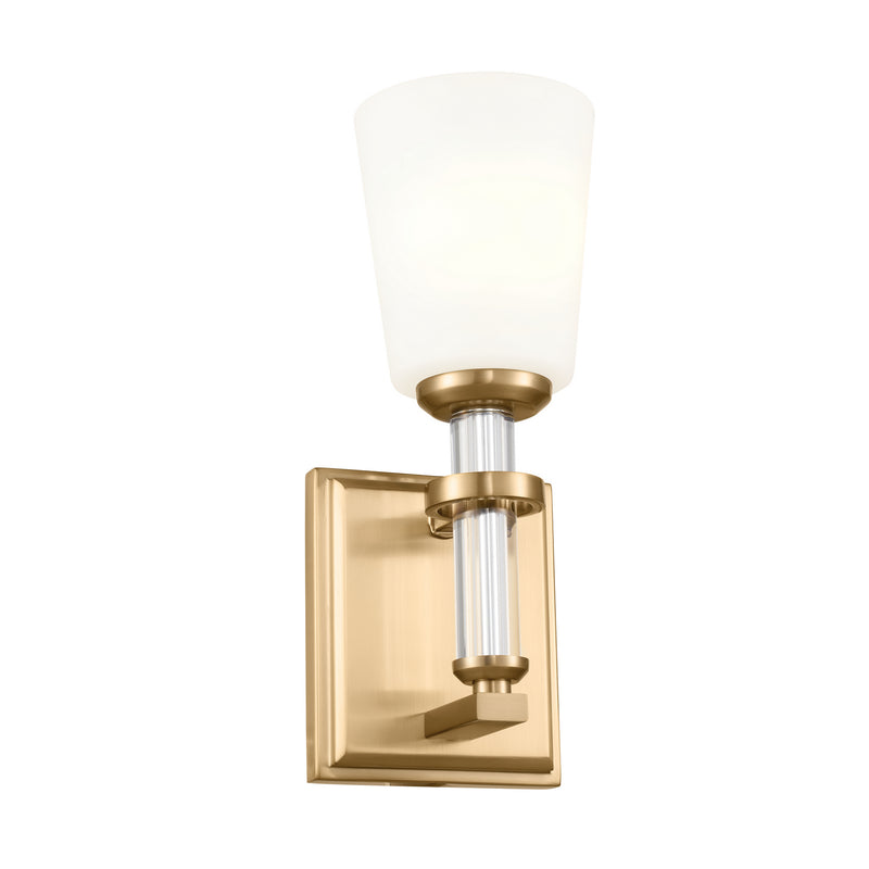 Kichler 55145BNB One Light Wall Sconce, Brushed Natural Brass