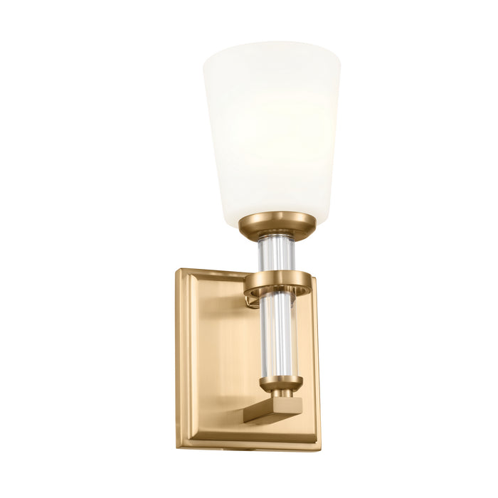 Kichler 55145BNB Rosalind One Light Wall Sconce, Brushed Natural Brass Main Image.jpg