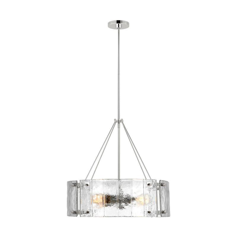 Visual Comfort Studio AP1234PN Calvert Four Light Chandelier, Polished Nickel Main Image.jpg