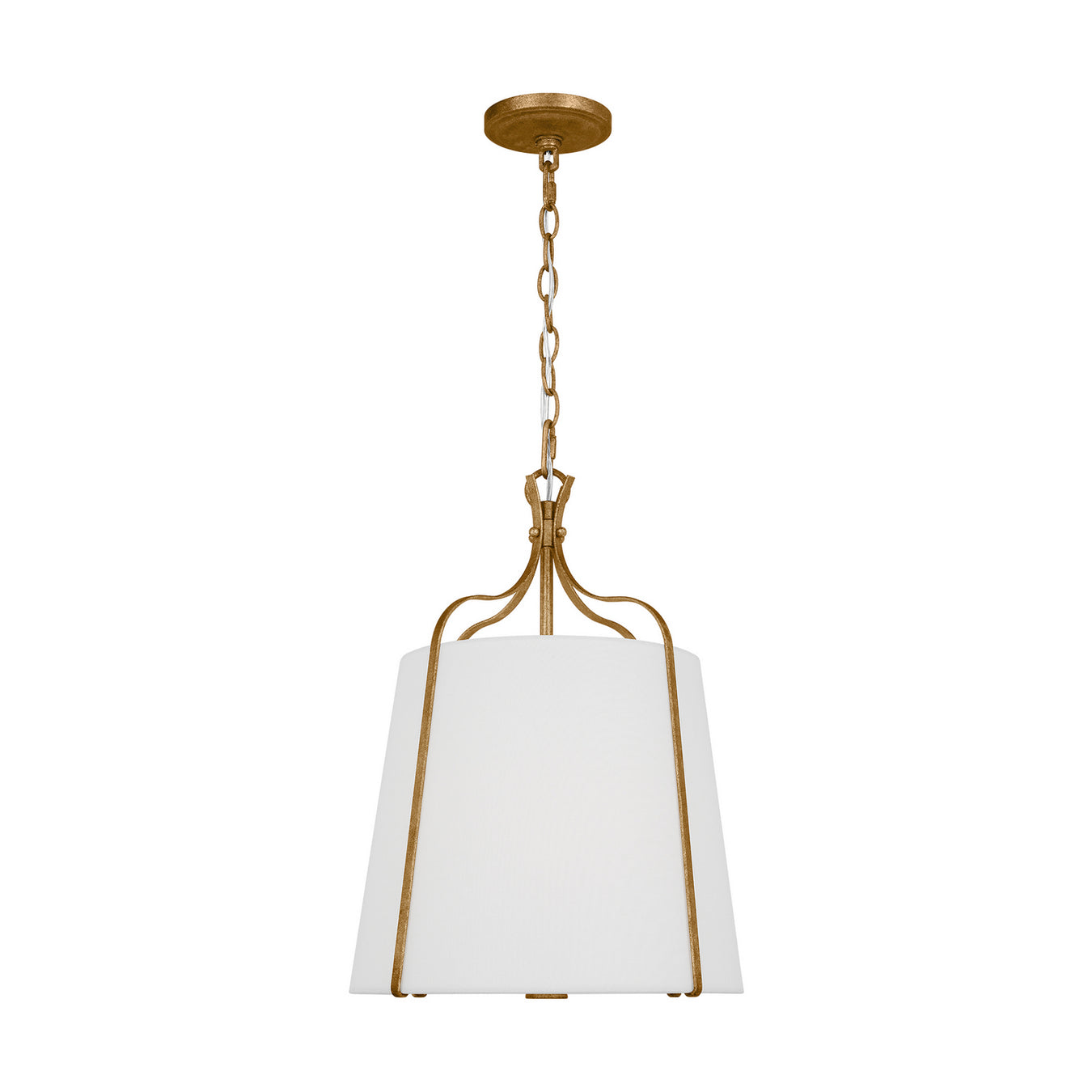 Visual Comfort Studio AP1241ADB Leander One Light Pendant, Antique Gild Main Image.jpg