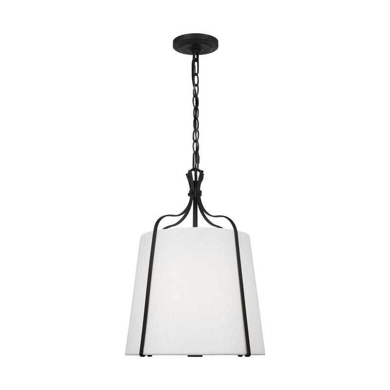 Visual Comfort Studio AP1241SMS Leander One Light Pendant, Smith Steel Main Image.jpg
