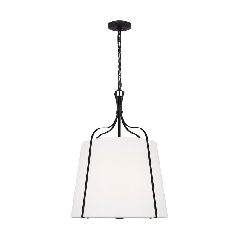 Visual Comfort Studio AP1253SMS Leander Three Light Pendant, Smith Steel Main Image.jpg