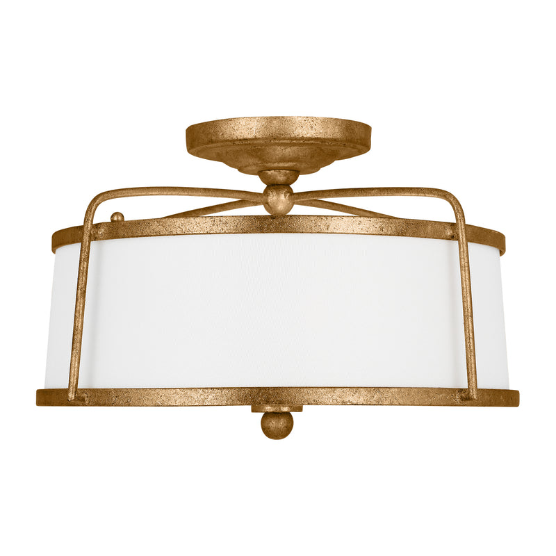 Visual Comfort Studio CF1102ADB Stonington Two Light Semi-Flush Mount, Antique Gild Main Image.jpg