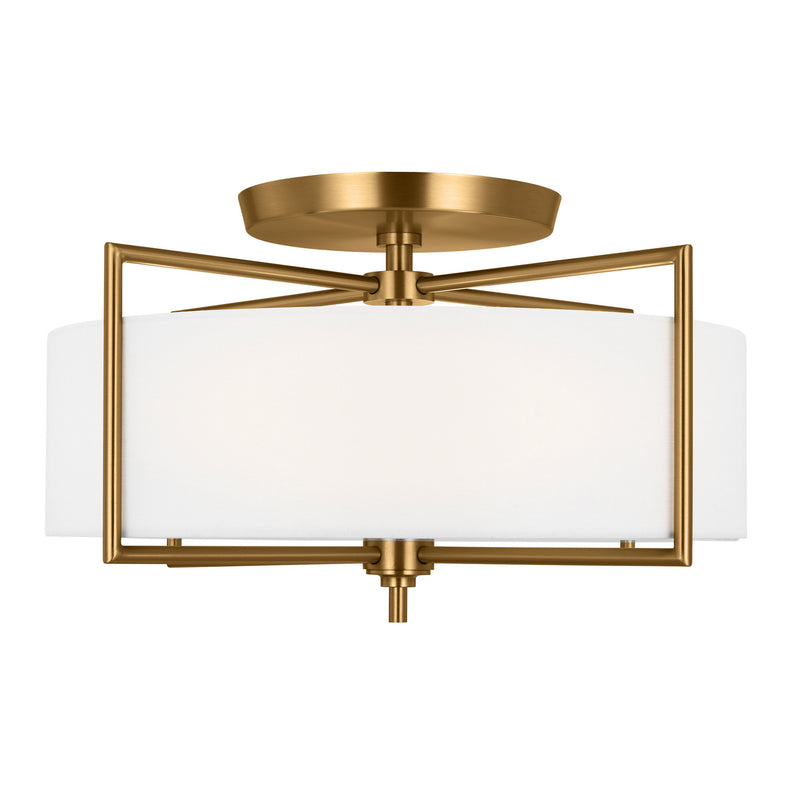 Visual Comfort Studio CF1113BBS Perno Three Light Semi-Flush Mount, Burnished Brass Main Image.jpg