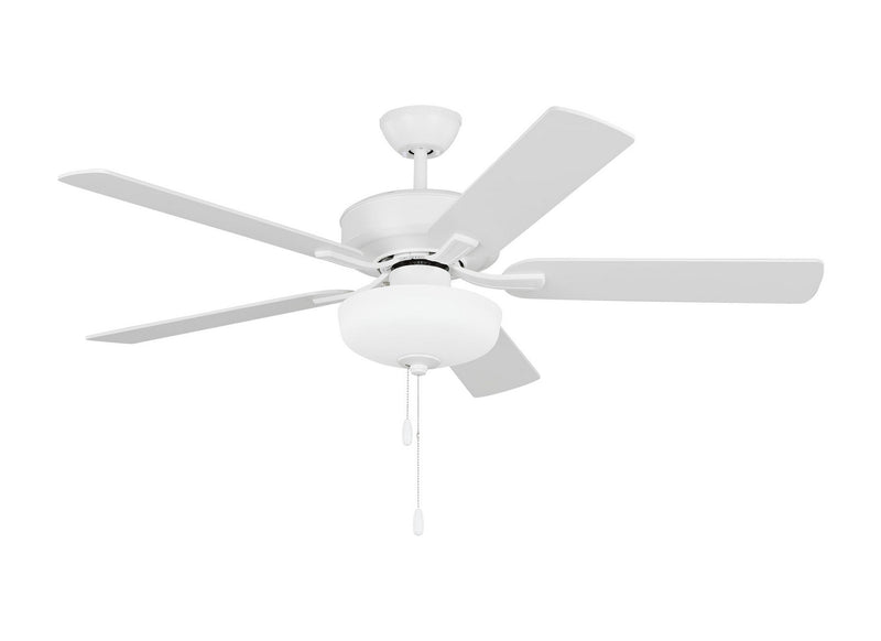 Generation Lighting 5LD52RZWD Linden 52"Ceiling Fan, Matte White Main Image.jpg