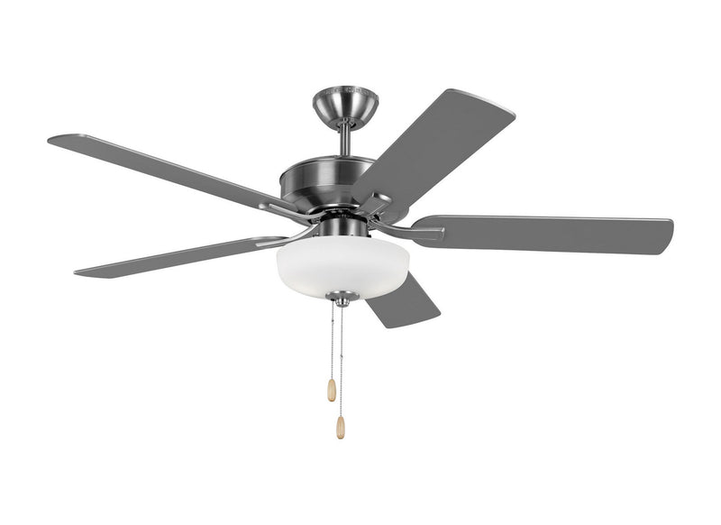 Generation Lighting 5LDDC52BSD Linden 52"Ceiling Fan, Brushed Steel Main Image.jpg