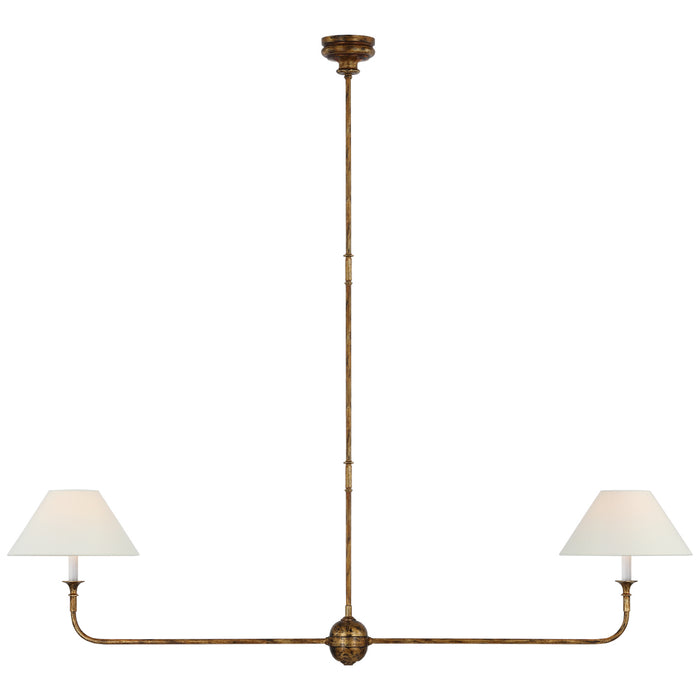 Piaf LED Linear Pendant, Antique Gild Main Image.jpg