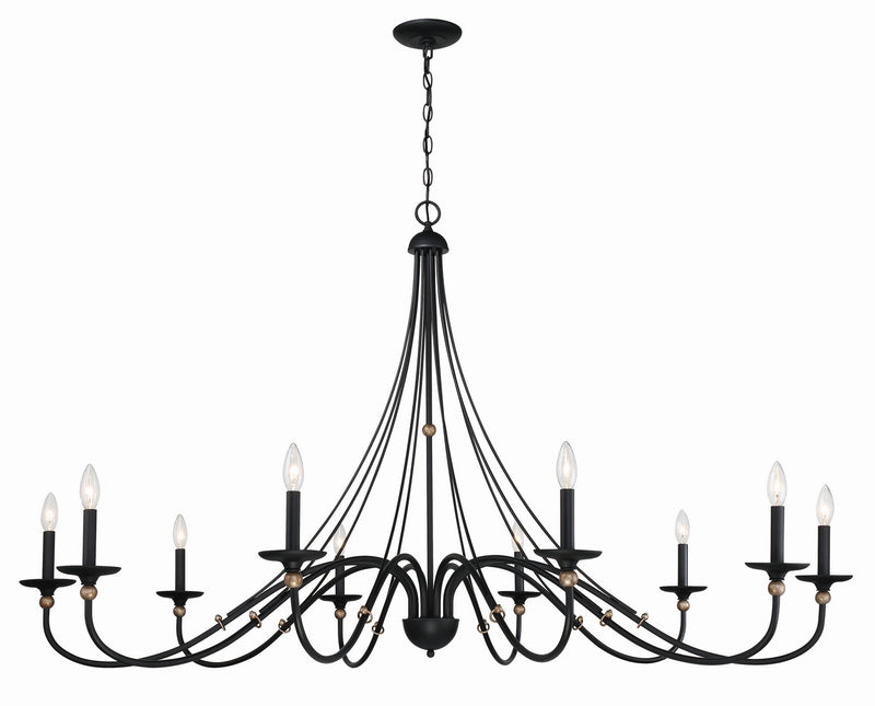 Minka-Lavery 1038-677 Westchester County Ten Light Chandelier, Sand Coal With Skyline Gold Leaf Main Image.jpg