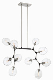George Kovacs P1360-619 Nexpo LED Island Pendant, Brushed Nickel W/Black Accents Main Image.jpg