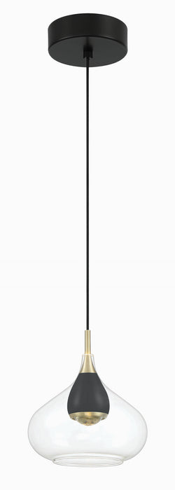 George Kovacs P5460-718-L Arabesque LED Mini Pendant, Coal And Sun Gold Main Image.jpg