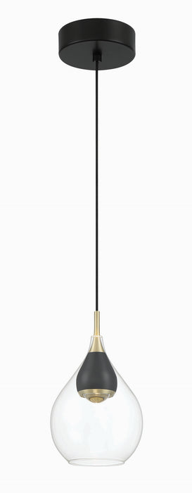 George Kovacs P5461-718-L Arabesque LED Mini Pendant, Coal And Sun Gold Main Image.jpg