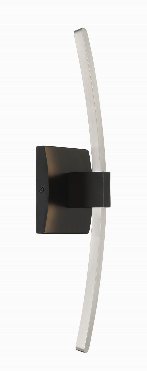 George Kovacs P5502-691-L Archer LED Wall Sconce, Coal With Brushed Nickel Main Image.jpg