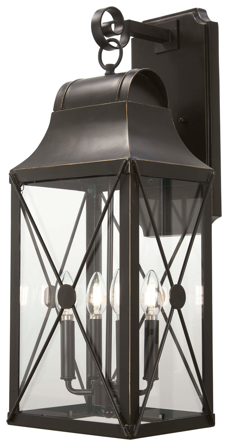 Minka-Lavery 73293-143C De Luz Four Light Outdoor Wall Mount, Oil Rubbed Bronze W/ Gold Highlights Main Image.jpg