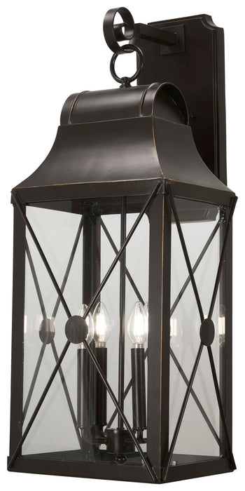 Minka-Lavery 73294-143C De Luz Four Light Outdoor Wall Mount, Oil Rubbed Bronze W/ Gold Highlights Main Image.jpg