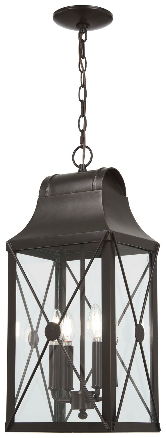 Minka-Lavery 73297-143C De Luz Four Light Outdoor Chain Hung, Oil Rubbed Bronze W/ Gold Highlights Main Image.jpg