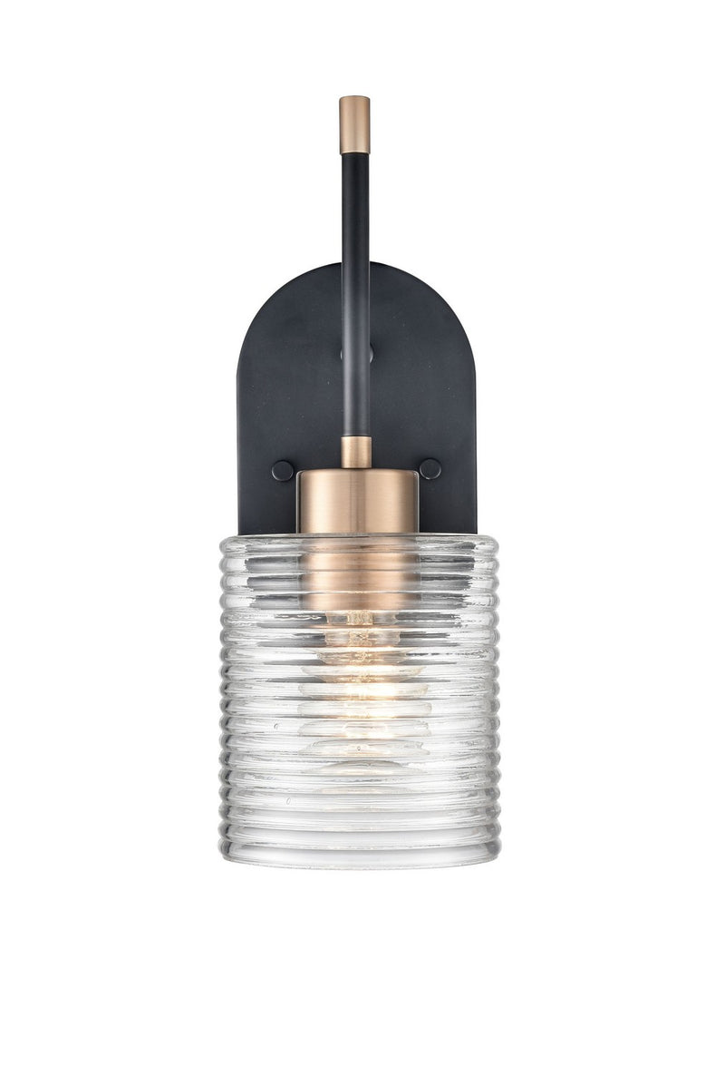 Millennium 9411-MB/MG Renitta One Light Wall Sconce, Matte Black Modern Gold Main Image.jpg