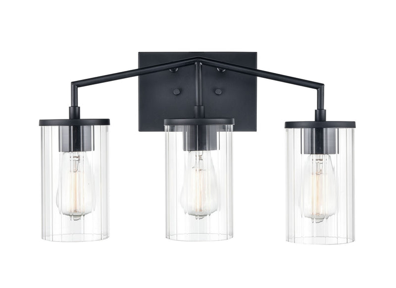 Millennium 9523-MB Beverlly Three Light Vanity, Matte Black Main Image.jpg