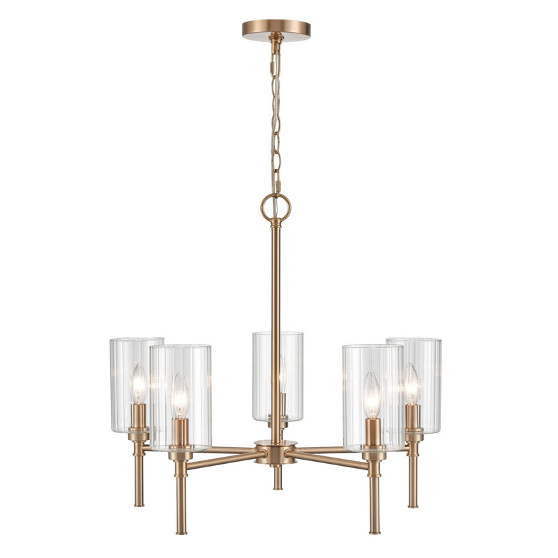 Millennium 9915-MG Chastine Five Light Chandelier, Modern Gold Main Image.jpg