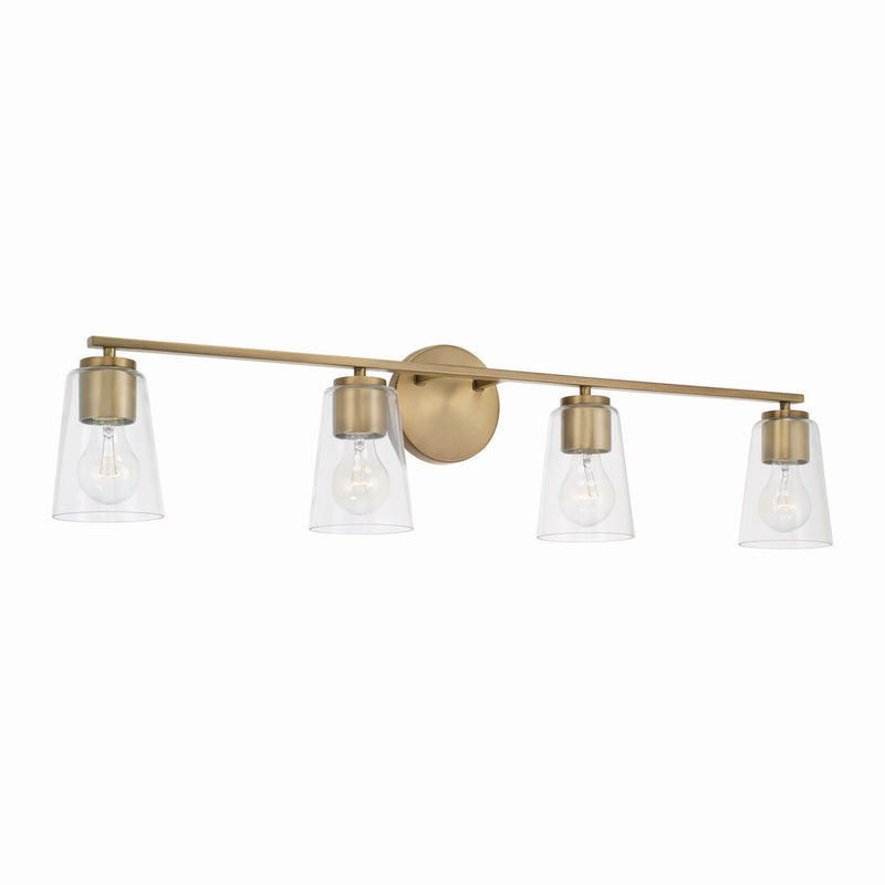 Capital Lighting 148641AD-537 Portman Four Light Vanity, Aged Brass Main Image.jpg