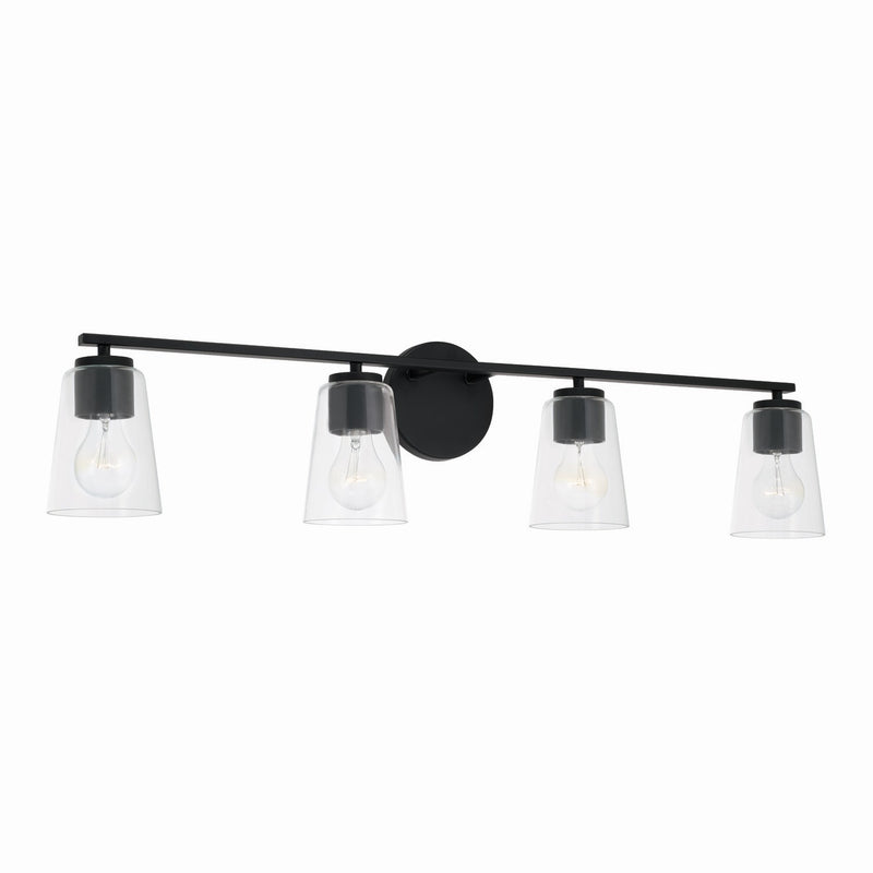 Capital Lighting 148641MB-537 Portman Four Light Vanity, Matte Black Main Image.jpg