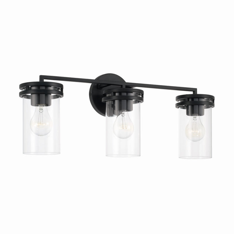 Capital Lighting 148731MB-539 Fuller Three Light Vanity, Matte Black Main Image.jpg