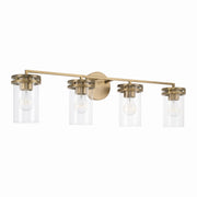 Capital Lighting 148741AD-539 Fuller Four Light Vanity, Aged Brass Main Image.jpg