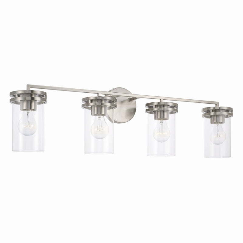 Capital Lighting 148741BN-539 Fuller Four Light Vanity, Brushed Nickel Main Image.jpg