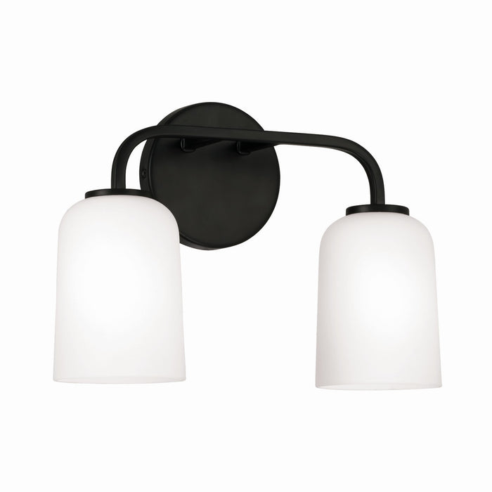 Capital Lighting 148821MB-542 Lawson Two Light Vanity, Matte Black Main Image.jpg