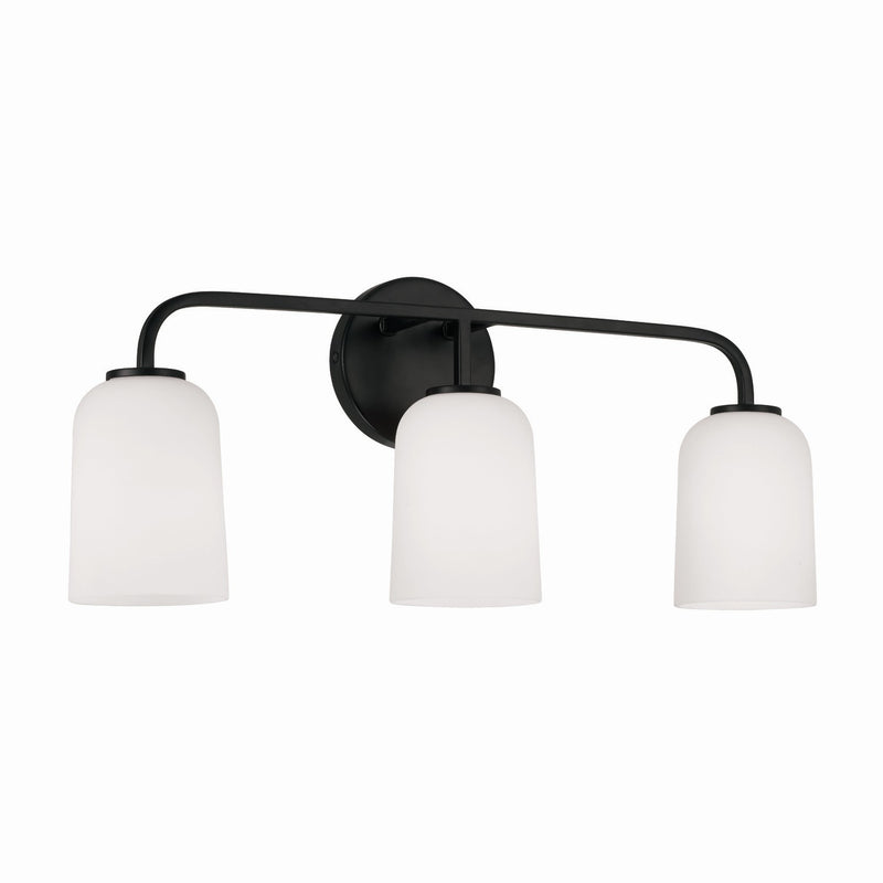 Capital Lighting 148831MB-542 Lawson Three Light Vanity, Matte Black Main Image.jpg