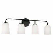 Capital Lighting 148841MB-542 Lawson Four Light Vanity, Matte Black Main Image.jpg