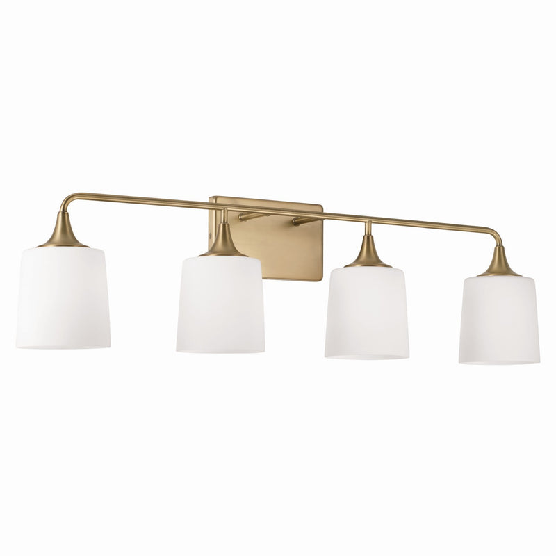 Capital Lighting 148941AD-541 Presley Four Light Vanity, Aged Brass Main Image.jpg