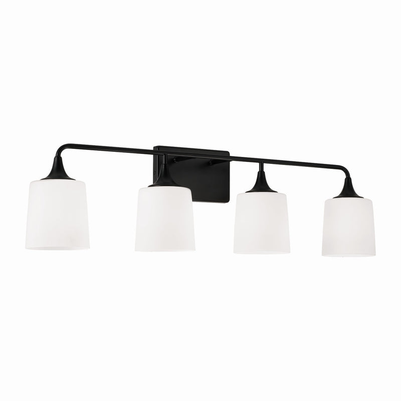 Capital Lighting 148941MB-541 Presley Four Light Vanity, Matte Black Main Image.jpg