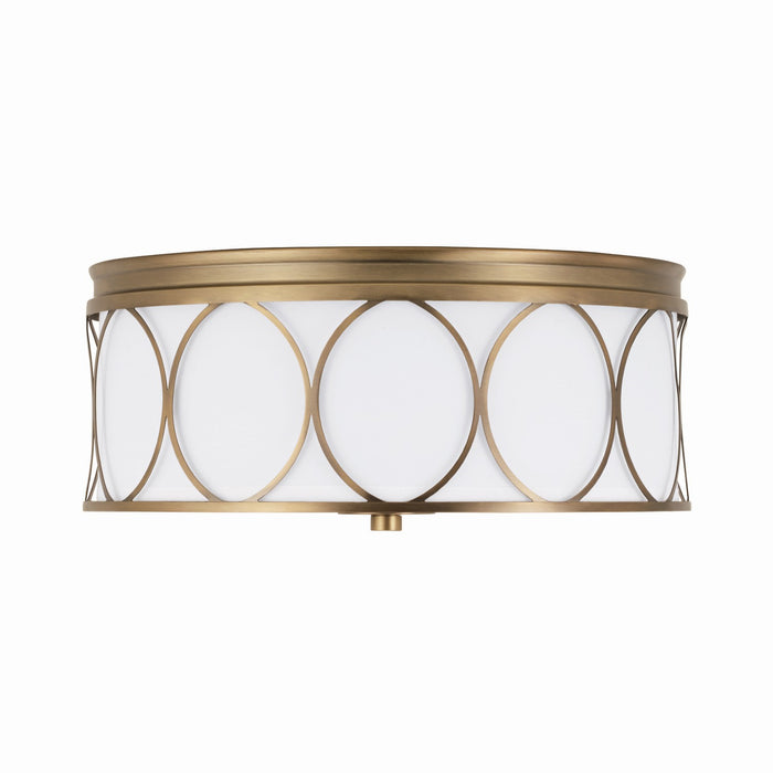 Capital Lighting 225131AD-683 Rylann Three Light Flush Mount, Aged Brass Main Image.jpg