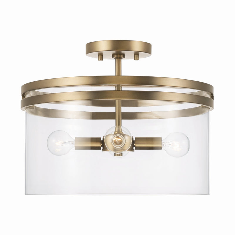 Capital Lighting 248741AD Fuller Four Light Semi-Flush Mount, Aged Brass Main Image.jpg