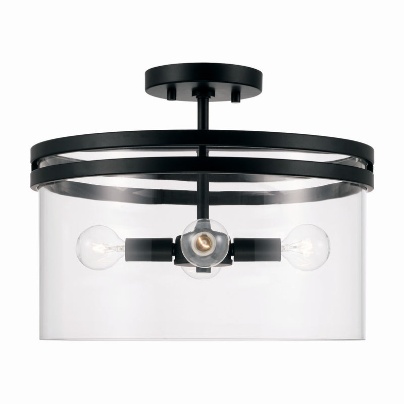 Capital Lighting 248741MB Fuller Four Light Semi-Flush Mount, Matte Black Main Image.jpg