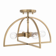 Capital Lighting 248841AD Lawson Four Light Semi-Flush Mount, Aged Brass Main Image.jpg