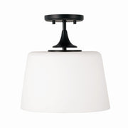 Capital Lighting 248911MB Presley One Light Semi-Flush Mount, Matte Black Main Image.jpg