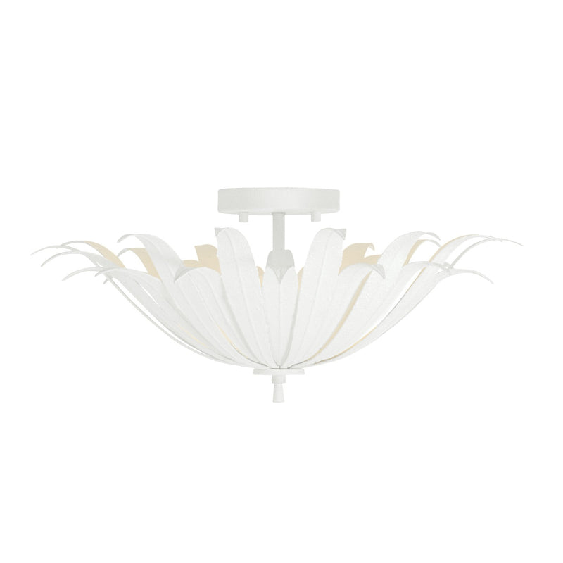 Capital Lighting 249531XW Eden Three Light Semi-Flush Mount, Textured White Main Image.jpg