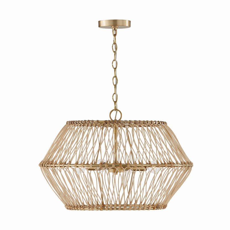 Capital Lighting 344142MA Wren Four Light Pendant, Matte Brass Main Image.jpg