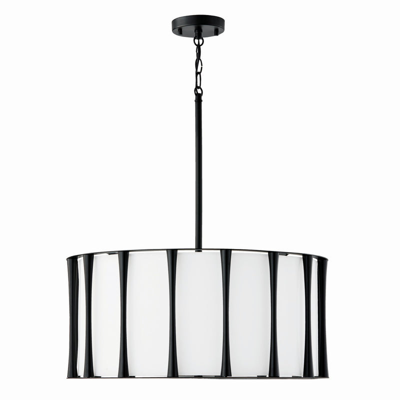 Capital Lighting 344641MB Bodie Four Light Pendant, Matte Black Main Image.jpg